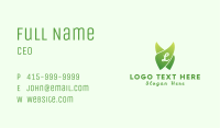 Green Gardening Letter Business Card Image Preview