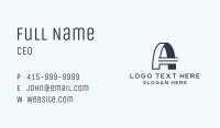 Industrial Construction Letter A Business Card Image Preview