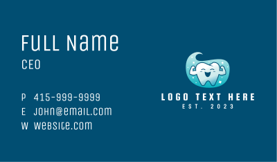 Dental Toothpaste Mascot Business Card Image Preview