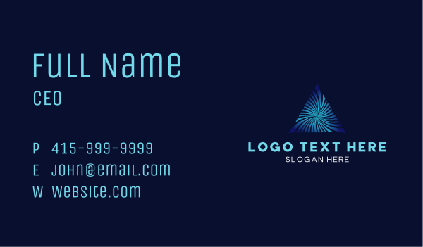 Pyramid Firm Company Business Card Design Image Preview