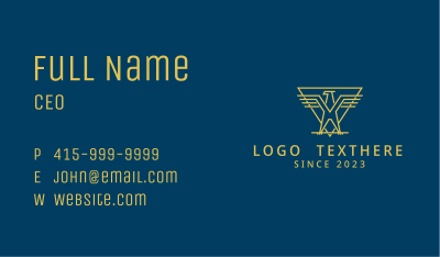 Golden Eagle Rank  Business Card Image Preview