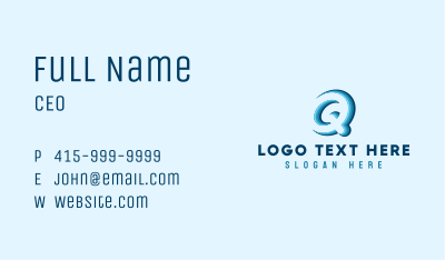 Creative Company Letter Q Business Card Image Preview
