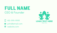 Green Herb Star Business Card Image Preview