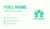 Green Herb Star Business Card Image Preview