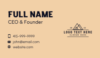 Minimalist Mountain Peak Business Card Image Preview
