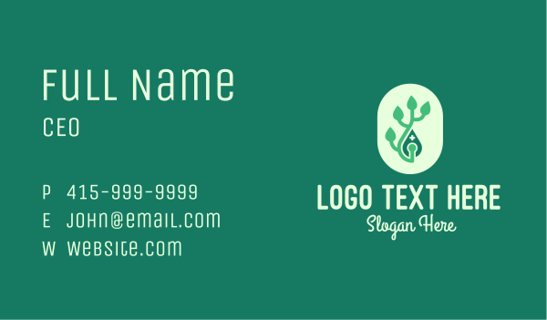 Green Organic Pharmacy Business Card Design Image Preview
