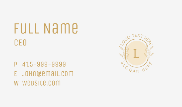 Simple Luxury Lettermark Business Card Design Image Preview