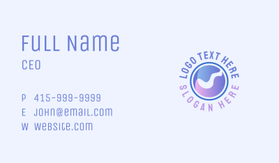 Abstract Surf Water Wave Business Card Image Preview