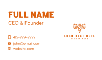 Horned Bird Mascot Business Card Image Preview