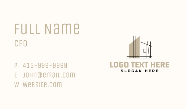 House Architect Structure Business Card Design Image Preview