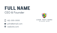 Colorful Shield Business Card Design