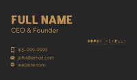 Fancy Minimalist Wordmark Business Card Image Preview