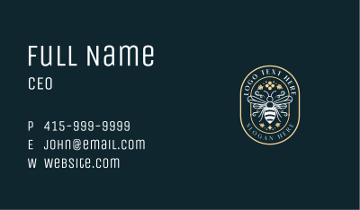 Natural Bee Farm Business Card Image Preview