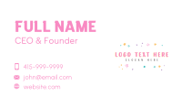 Cute Quirky Doodle Shapes Business Card Image Preview