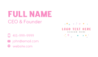 Cute Quirky Doodle Shapes Business Card Preview