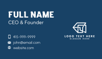 White Construction Company  Business Card Preview