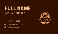 Royal Crown Leaf Business Card Image Preview