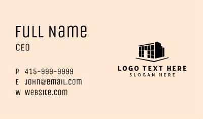 Industrial Building Warehouse Business Card Image Preview