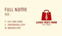 Red Employee Briefcase Business Card Image Preview