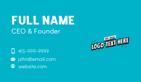 Graffiti Pop Art Wordmark Business Card Image Preview