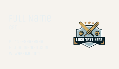 Cricket Sports League Business Card Image Preview