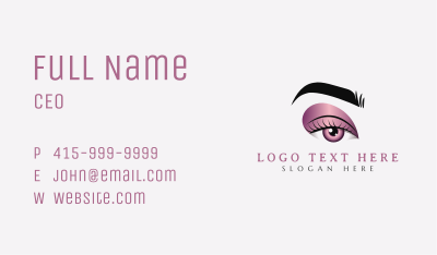 Sultry Eye Makeup Business Card Image Preview