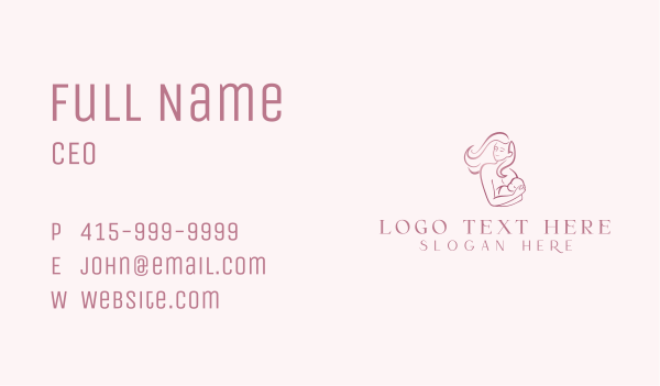 Mother Parenting Baby Business Card Design Image Preview