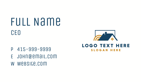 House Roof Real Estate Business Card Design Image Preview