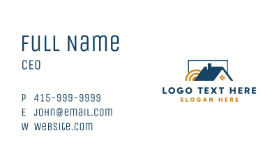 House Roof Real Estate Business Card Image Preview