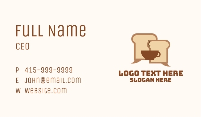 Bread Cafe Chat  Business Card