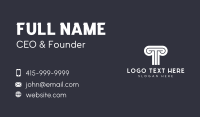 Simple Minimalist Classic Letter T Business Card Image Preview