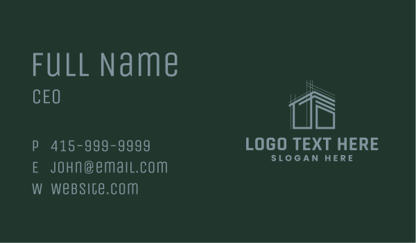 Home Builder Renovation Business Card Design Image Preview