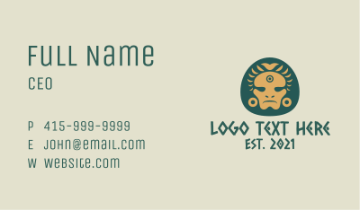 Aztec Chieftain Business Card Image Preview