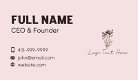 Nude Woman Flower Business Card Image Preview