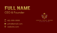 Luxury Crown Ornament Business Card Preview