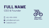 Winged Courier Bike  Business Card Image Preview