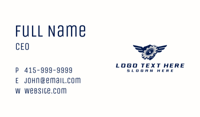 Mechanic Industrial Cog Business Card Image Preview