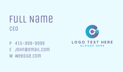 Modern Abstract Letter G Business Card Image Preview