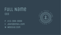 Anchor Water Marine Badge Business Card Image Preview