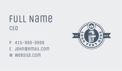 Crown Plumbing Wrench  Business Card Image Preview