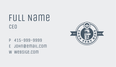 Crown Plumbing Wrench  Business Card Image Preview