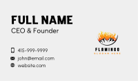 Burning Mountain Hiking Business Card Image Preview