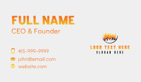 Burning Mountain Hiking Business Card Image Preview