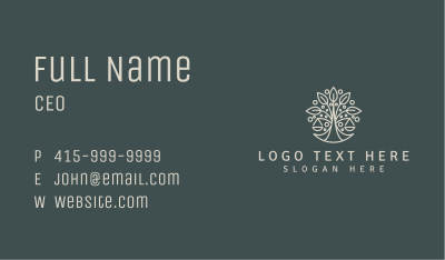 Ornamental Tree Scale Business Card Image Preview
