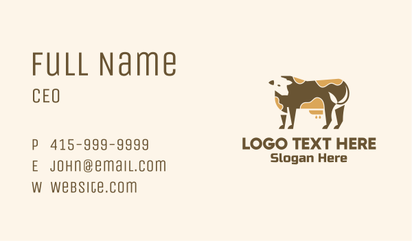 Dairy Cattle Farm Business Card Design Image Preview
