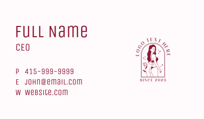 Woman Beauty Lingerie Business Card Image Preview