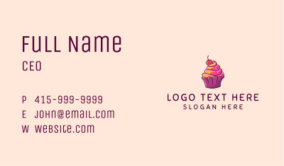 Pastry Cupcake Shop Business Card Image Preview