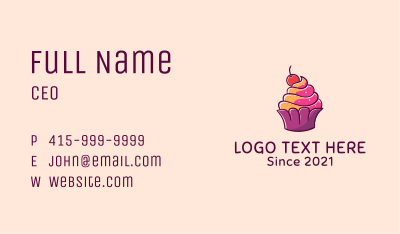 Pastry Cupcake Shop Business Card