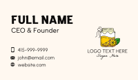 Natural Fermented Lemon  Business Card Design