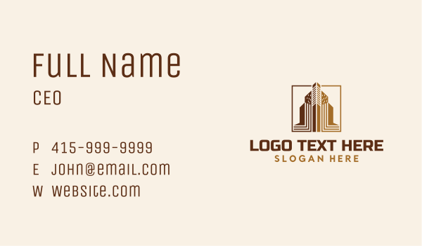 City Building Skyscraper Property Business Card Design Image Preview